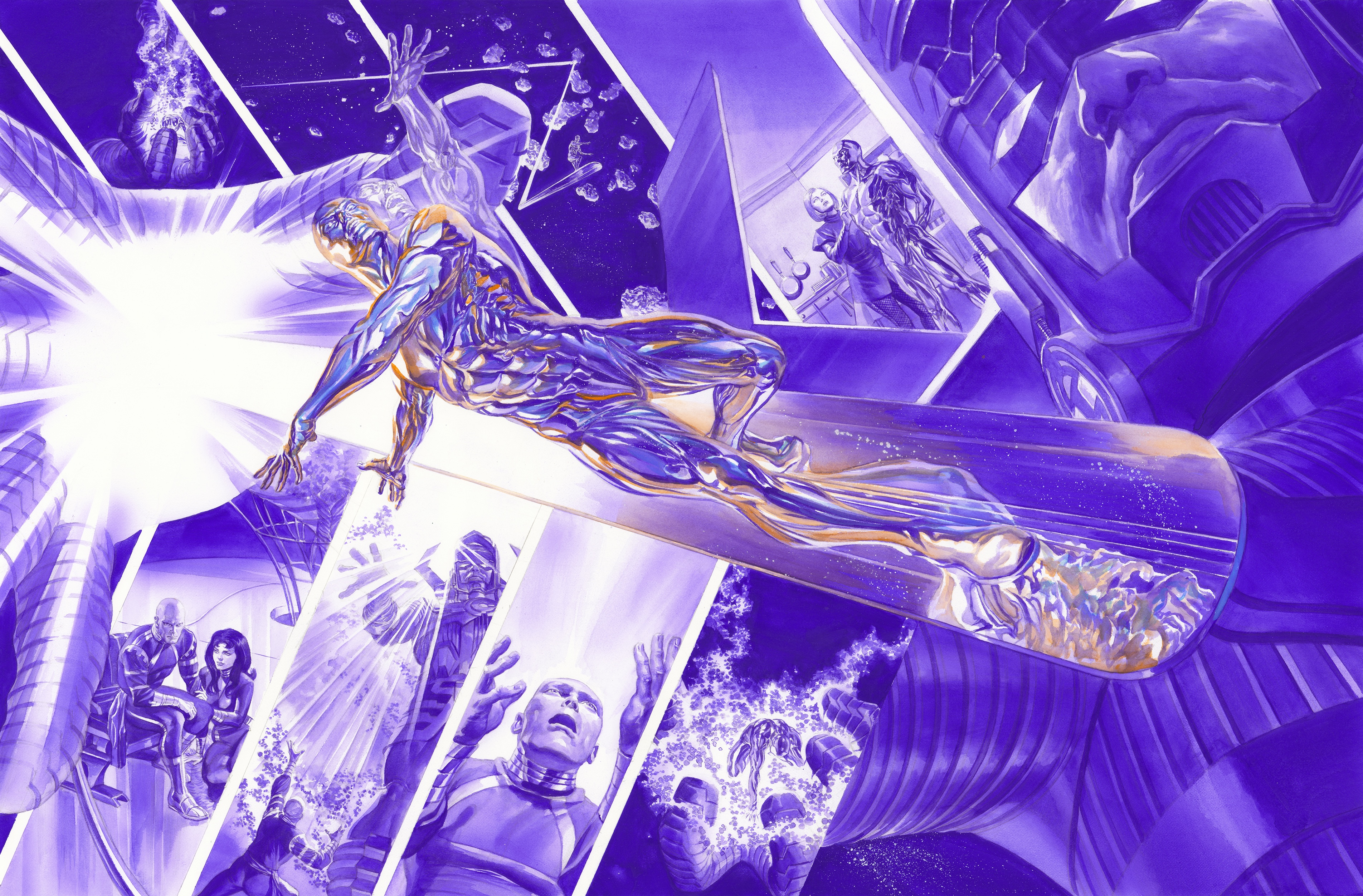 Alex Ross Silver Surfer Fine Art Print