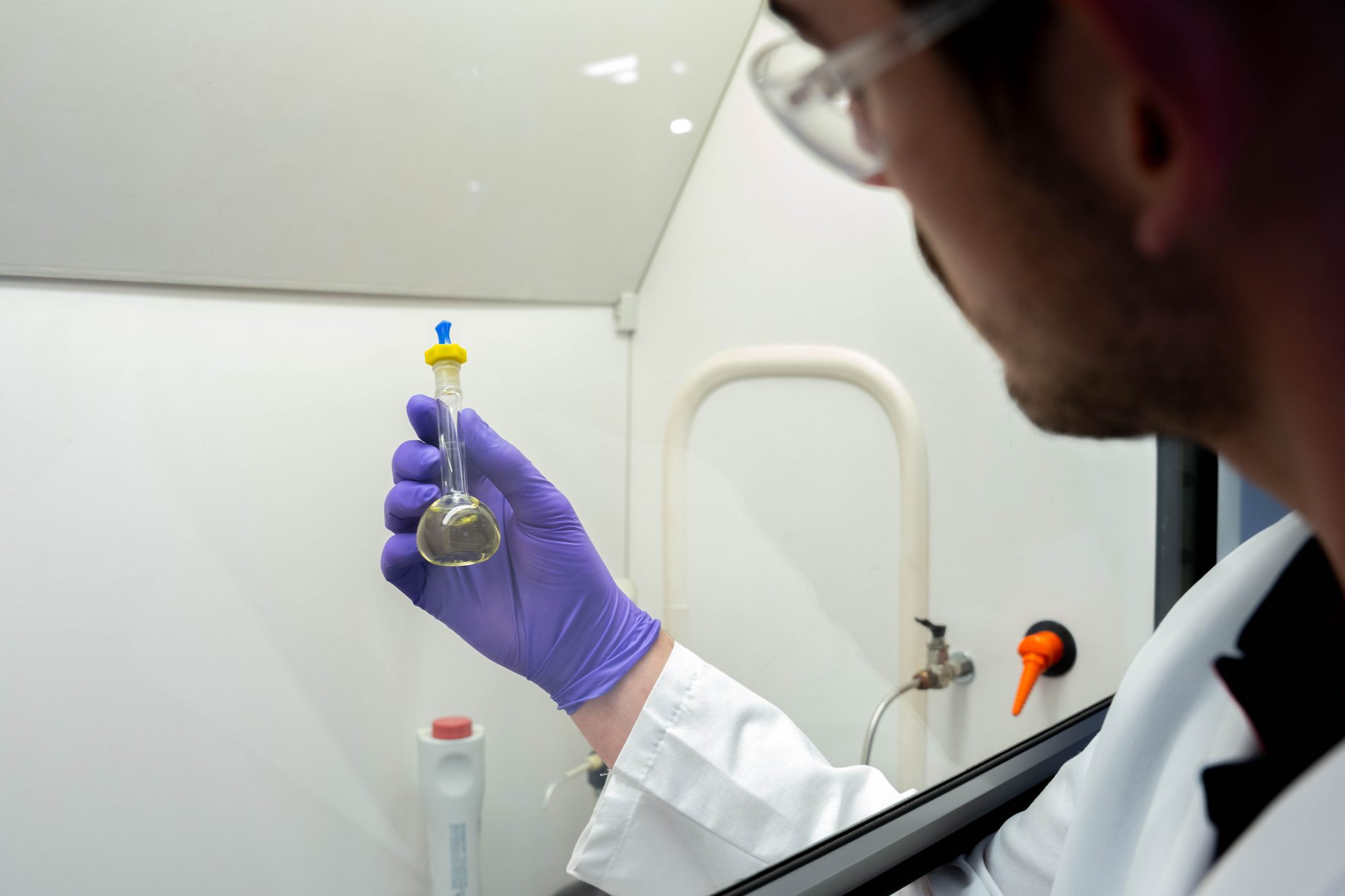 Glass-walled conference room in contemporary office