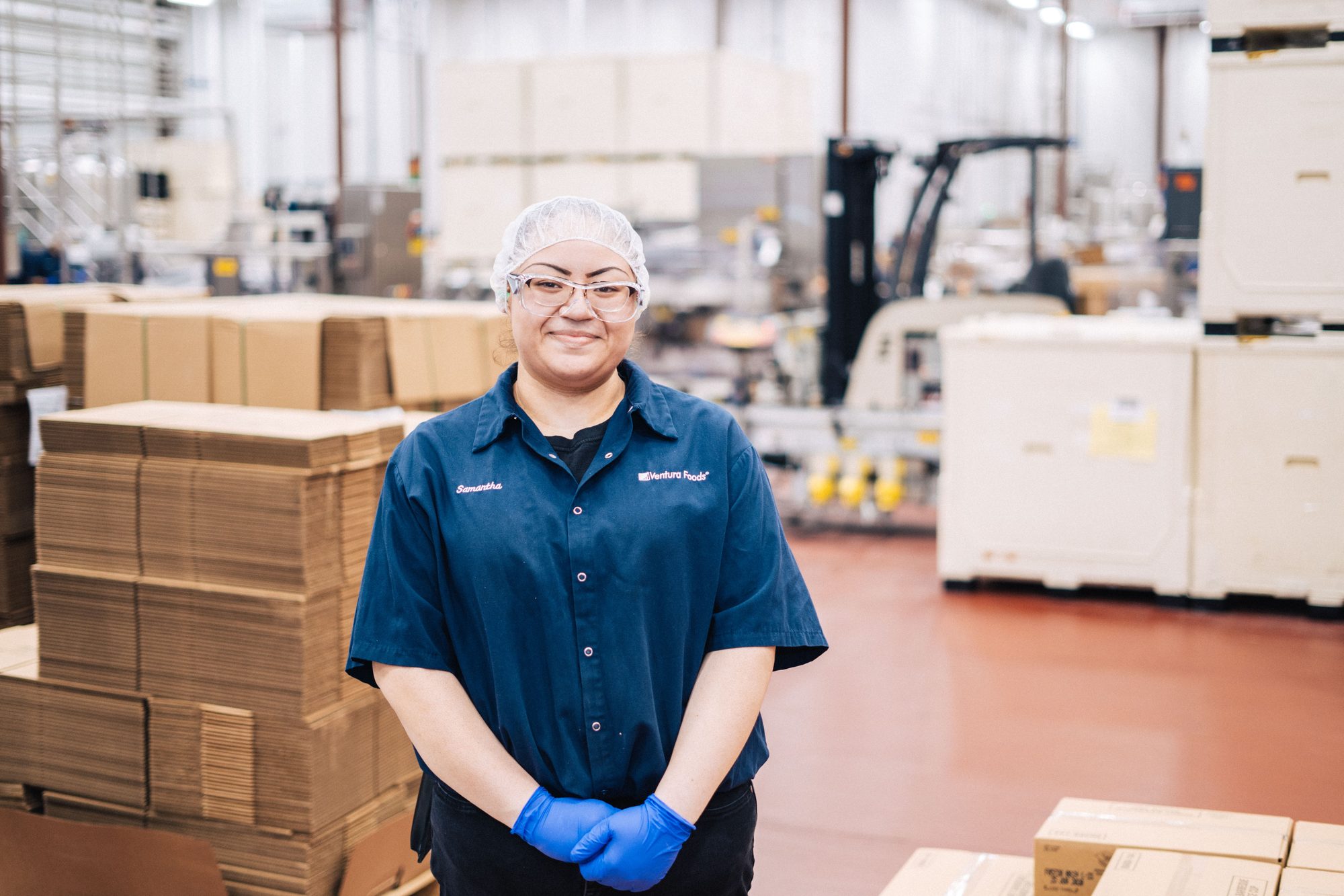 Collaborative workspace with long communal table