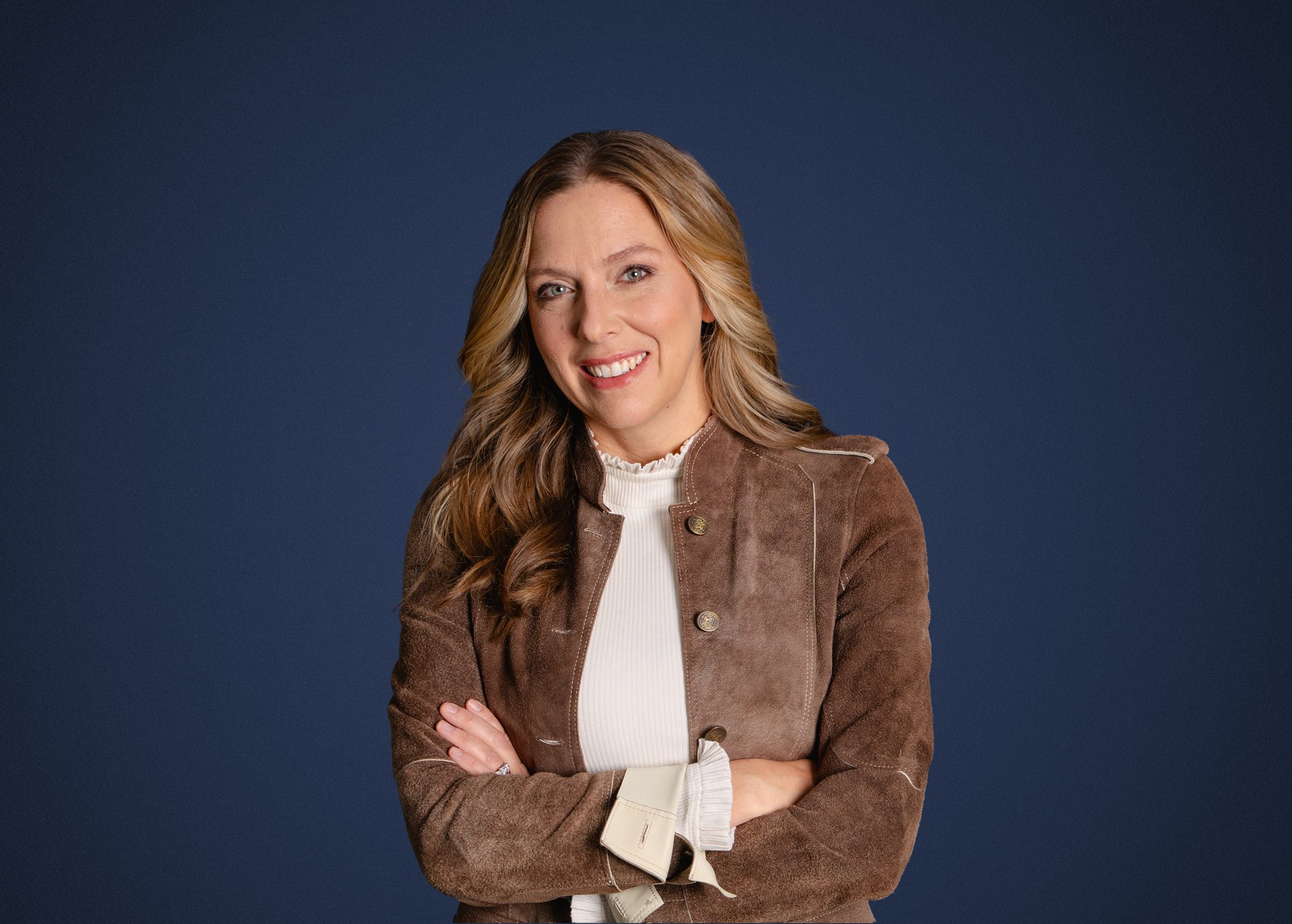 Portrait against textured wall