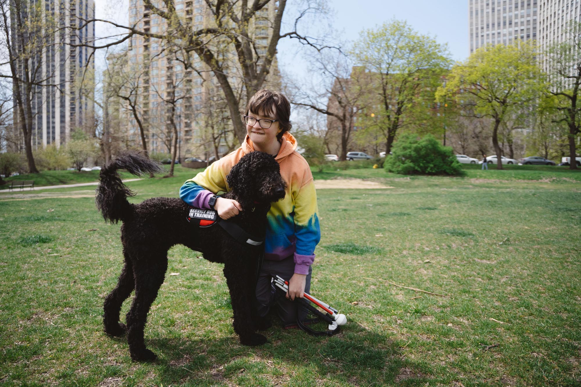 Portrait with service dog