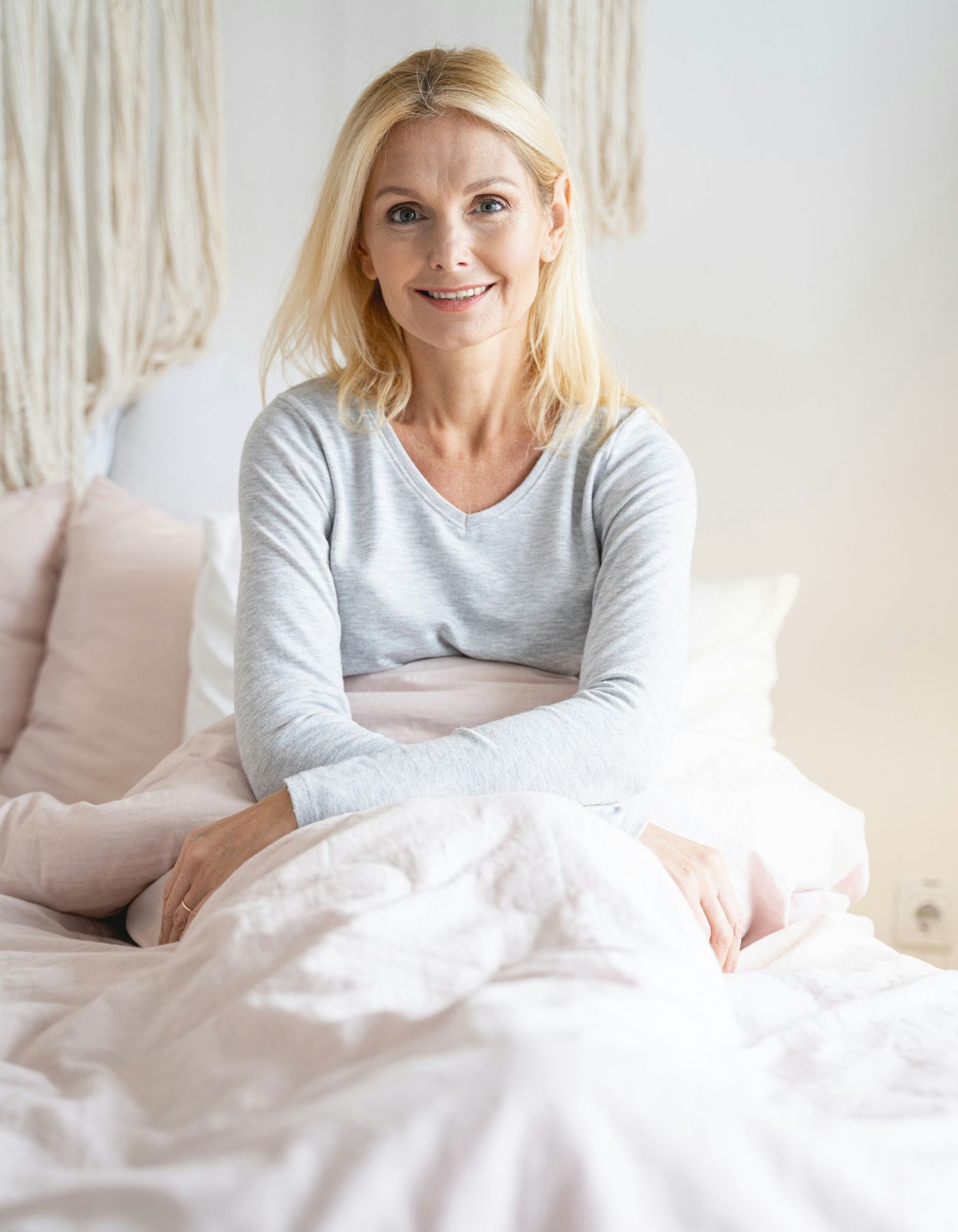 Woman experiencing hormone symptoms